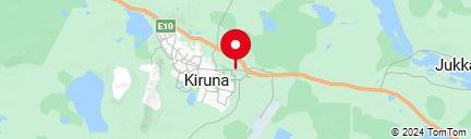 Map of Kiruna Sweden